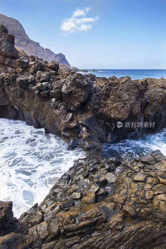 Playa de las Mujeres -岩石海岸在特内里费